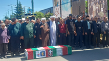 پیکر مطهر جانباز ۷۰ درصد دفاع مقدس در سیاهکل تشییع شد
